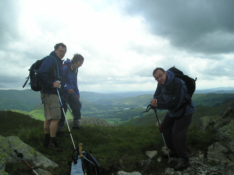 Bruce (Canada), Miriam, and Dale on Route to Grasmere