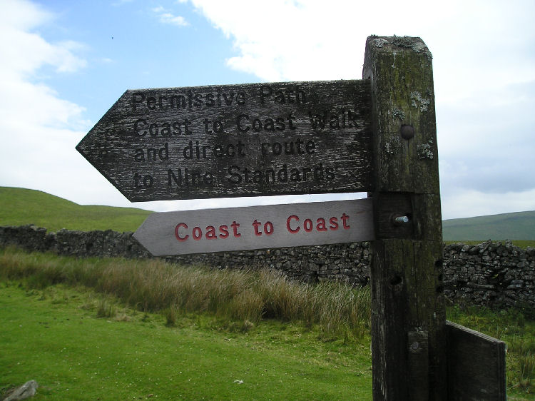 Sign on route to Nine Standards